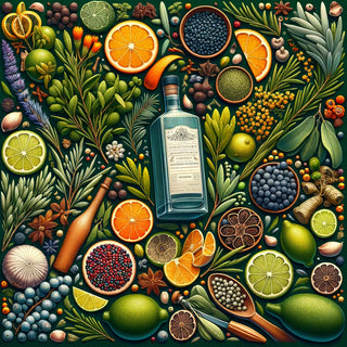 Botanicals suitable for gin production and garnishing.